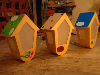 大好きな鳥の巣ランプです。